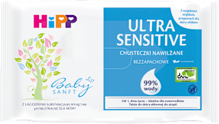 Chusteczki ULTRA-SENSITIVE HiPP Babysanft