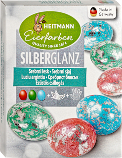 Vopsea ouă cu folie argintie HEITMANN Eierfarben
