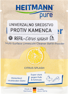 pure UNIVERZALNI SREDSTVO PROTIV KAMENCA REFILL - Citrus splash HEITMANN pure
