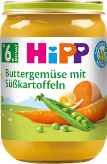 Gemüse Buttergemüse mit Süßkartoffeln ab dem 6. Monat HiPP