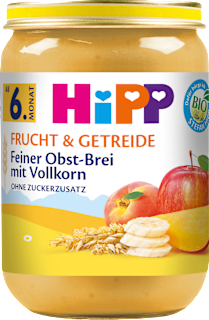 Frucht & Getreide Feiner Obst-Brei mit Vollkorn, ab dem 6.Monat HiPP
