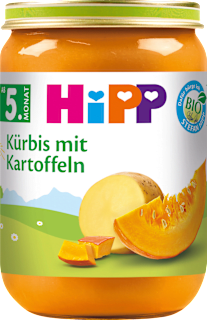 Gemüse Kürbis mit Kartoffeln ab dem 5. Monat HiPP