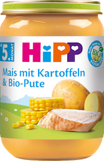 Menü Mais mit Kartoffelpüree & Pute ab dem 5.Monat HiPP