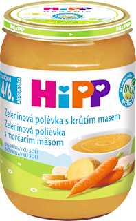 BIO Zeleninová polévka s krůtím masem HiPP