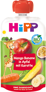 Quetschie Mango, Banane in Apfel mit Karotte ab 1 Jahr HiPP