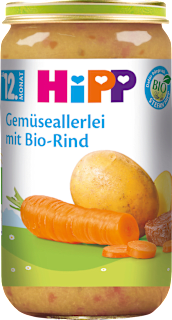 EKO kašica za bebe - mrkva i krumpir s govedinom, 1+ g. HiPP