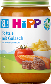 Menü Spätzle mit Gulasch ab 8 Monaten HiPP
