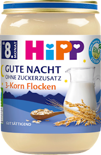 Abendbrei Gute Nacht 3-Korn-Flocken ab dem 8. Monat HiPP