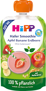 BIO Smoothie – jabuka, banana, jagoda i zob, 12+ mj. HiPP