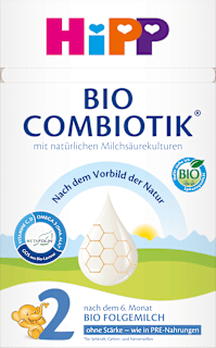 Folgemilch 2 Combiotik ohne Stärke nach dem 6. Monat HiPP