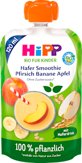 BIO Smoothie – breskva, banana, jabuka i zob, 12+ mj. HiPP