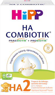 Preparat do dalszego żywienia niemowląt 2 HA Combiotik HiPP