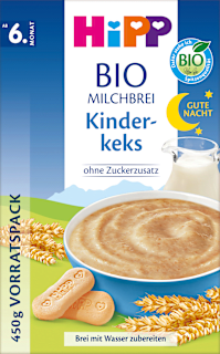 Abendbrei Milch Gute Nacht Kinderkeks ab dem 6.Monat HiPP