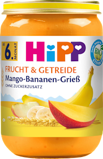 Frucht & Getreide Mango-Bananen-Grieß, ab dem 6.Monat HiPP