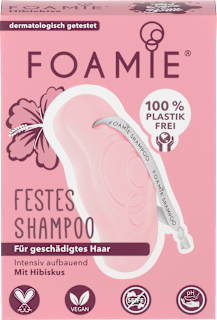 Festes Shampoo mit Hibiskus Foamie