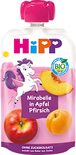 Quetschie Mirabelle in Apfel-Pfirsich ab 1 Jahr HiPP
