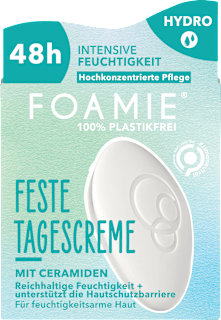 Feste Tagescreme mit Ceramiden Foamie