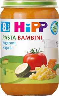 Menü Pasta Bambini Rigatoni Napoli ab dem 8. Monat HiPP