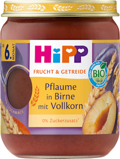 Frucht & Getreide Pflaume in Birne mit Vollkorn ab dem 6.Monat HiPP