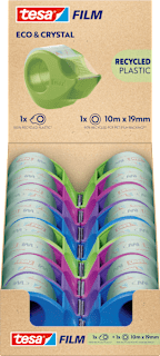 Klebeband Film Eco & Crystal Mini Abroller sortiert tesa