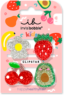 Detské štipce do vlasov - s trblietkami invisibobble