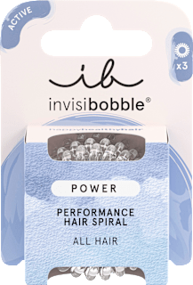 Elastici per capelli a spirale Power Trasparente invisibobble