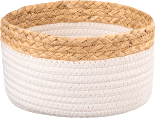 Stoffkorb mit Seegras, creme-natur BOLTZE