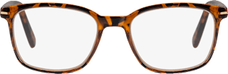 Fertig-Lesebrille demi-braun Vollrand +1,5 VISIOMAX