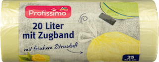 Торбички за боклук 20л с връзка и аромат на цитрус Profissimo