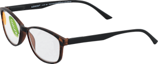 Ochelari de citit nature, +3,0 dioptrie, ramă din plastic maro Visiomax