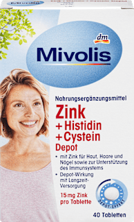 Cink + histidin + cistein tablete Mivolis