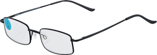 Okuliare na čítanie, dioptria +1,00 - čierne Visiomax