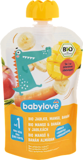 bio příkrm jablko, mango & banán babylove