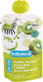 bio příkrm hruška, kiwi & banán babylove
