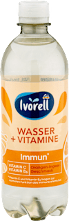 Osviežujúci nápoj Wasser + Vitamine Immun pomaranč a zázvor Ivorell