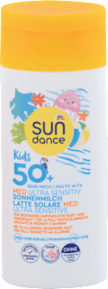 Kids Med Ultra Sensitiv mlijeko za sunčanje za djecu, SPF 50+ SUNDANCE