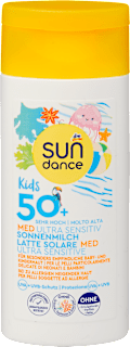 Kids Med Ultra Sensitiv mlijeko za sunčanje za djecu, SPF 50+ SUNDANCE