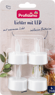 LED-es teamécses szett, meleg fényű Profissimo