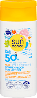 ULTRA SENSITIV Kids dečije mleko za zaštitu od sunca, SPF50+, putna ambalaža SUNDANCE