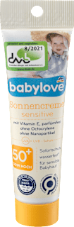 Krem przeciwsłoneczny Sensitive, SPF 50+ babylove