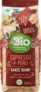 Espresso de Peru, ganze Bohne dmBio