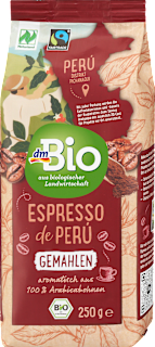 Espresso de Peru, gemahlen dmBio