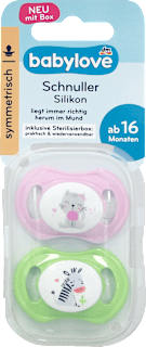 Suzetă din silicon simetrică 16+ luni babylove