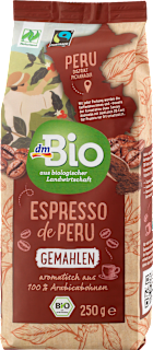 Kava Espresso de Peru, mljevena dmBio