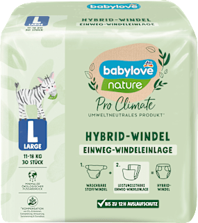 nature Pro Climate HYBRID jednokratni ulošci za platnene pelene, veličina L (11-18kg)  babylove nature