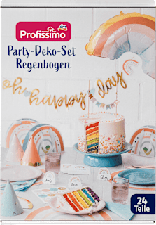 Party-Deko-Set Regenbogen Profissimo