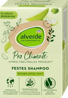 Твърд шампоан Pro Climate с аромат на зелена ябълка alverde NATURKOSMETIK