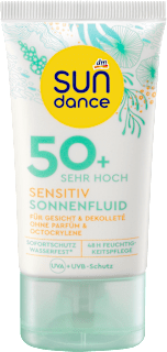 Fluid przeciwsłoneczny do twarzy Sensitiv SPF 50+ SUNDANCE