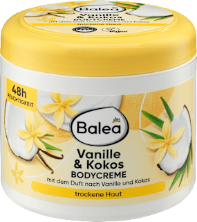 tělový krém vanilka & kokos Balea