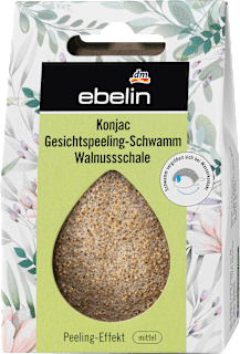 Konjac gobica za piling obraza, več različic ebelin
